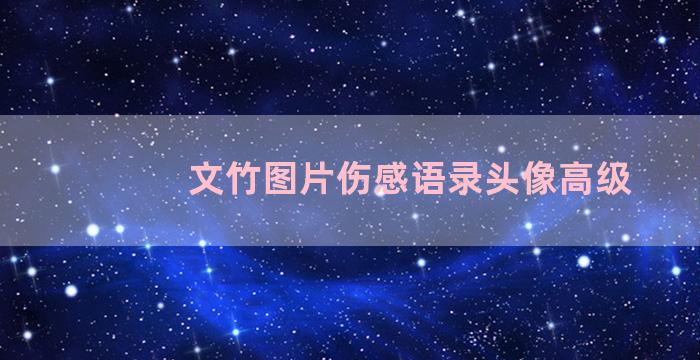 文竹图片伤感语录头像高级