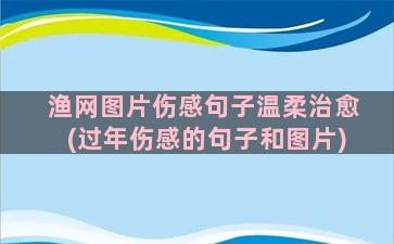 渔网图片伤感句子温柔治愈(过年伤感的句子和图片)