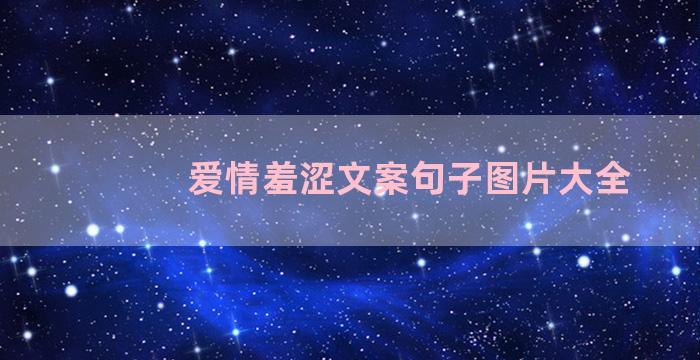 爱情羞涩文案句子图片大全